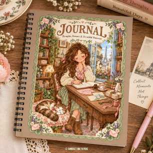 Diario romántico de París Cuaderno francés cottage