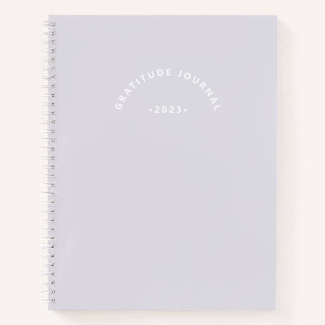 Diario simple de gratitud de Lilac (Anverso)