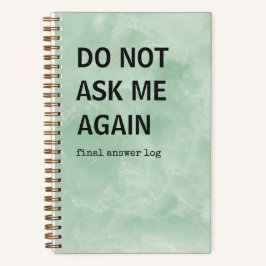 Diario Snarky | Libro de Registro No Me Preguntes