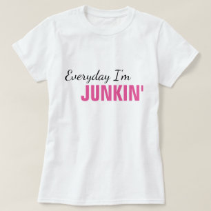 Diario soy la camiseta de las mujeres de Junkin