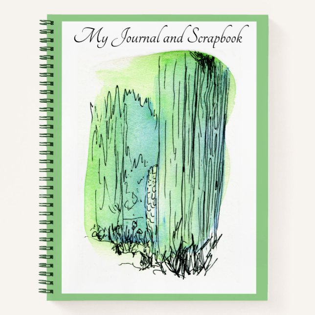 Diario verde de primavera / cuaderno de notas / po (Anverso)