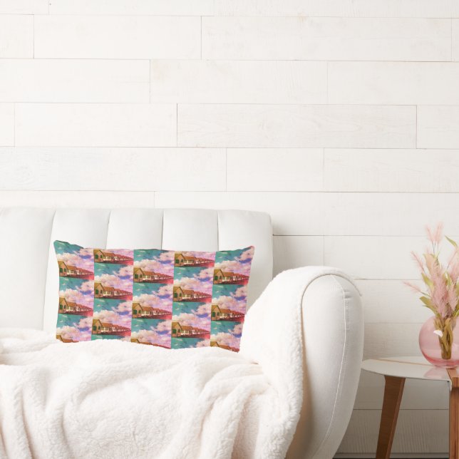 Días Almohada de impresión gráfica de casas de cam (Sofá)