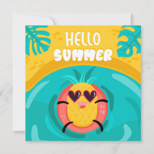 Días de Playa Hola Verano Tarjeta de Felicitación