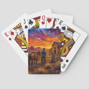 Días de vaquero terminan cartas de juego