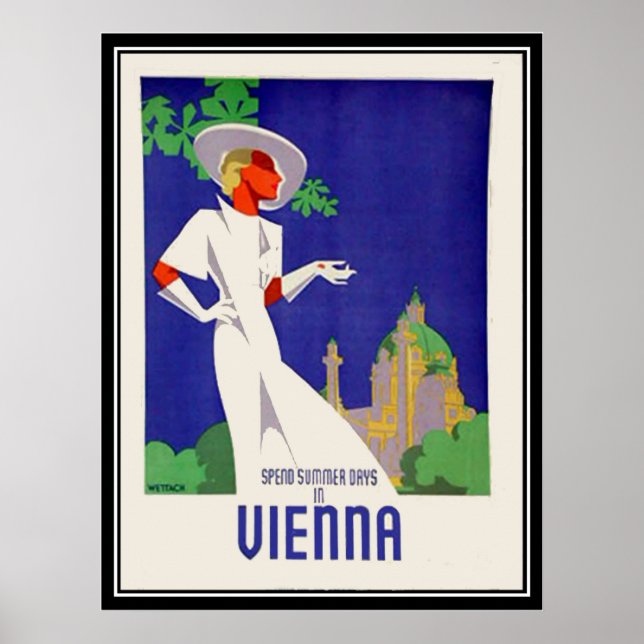 Días de verano en la impresión de Viena (Frente)