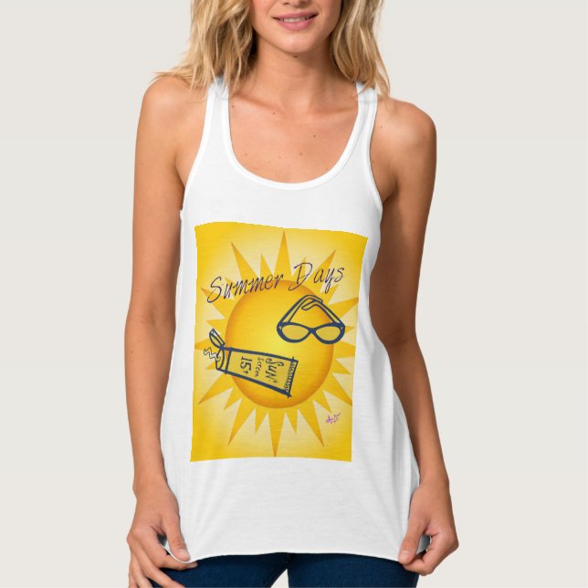 Días de verano Sunshine Racerback Tank Top (Anverso)
