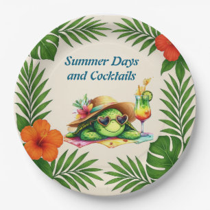 días de verano y platos fiestas de cócteles