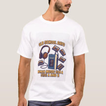 Días de Vieja Escuela Camiseta de Música Retro co