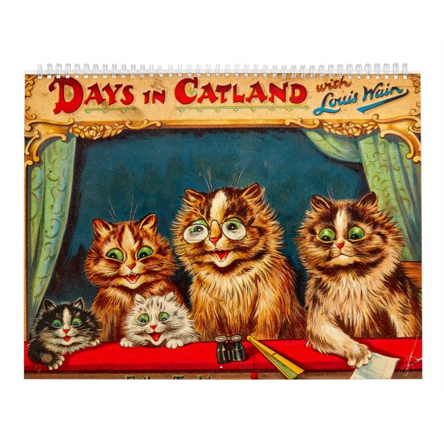 Días en CatLand, calendario de Louis Wain (Tapa)