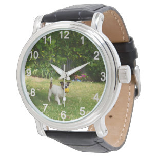 Días felices de Fox Terrier, reloj de pulsera para