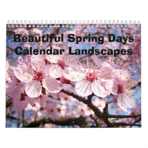 Días Hermosos de Primavera Calendario Paisajes Árb