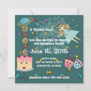 Días Mágicos de Anime Invitación Camisetas de Cump