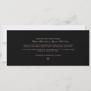 Días rosados calientes en la invitación a la boda