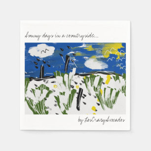 Días soleados en una Servilleta de Papel de Arte c