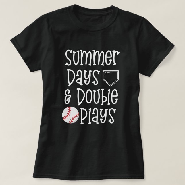 Días y juego de dobles de verano de la camiseta de (Diseño del anverso)