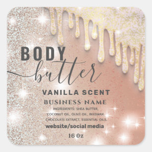 Dibuja la etiqueta de mantequilla del cuerpo del g