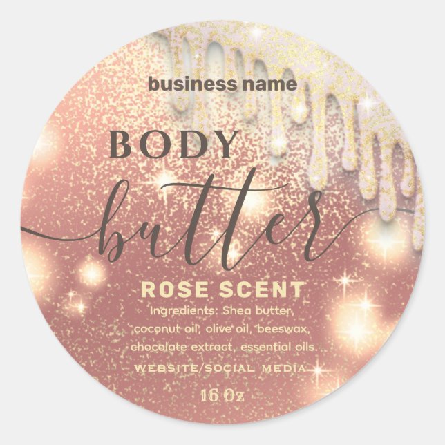 Dibuja la etiqueta de mantequilla del cuerpo del g (Anverso)