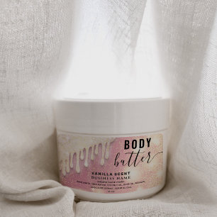 Dibuja la etiqueta de mantequilla del cuerpo del g