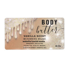 Dibuja la etiqueta de mantequilla del cuerpo del g