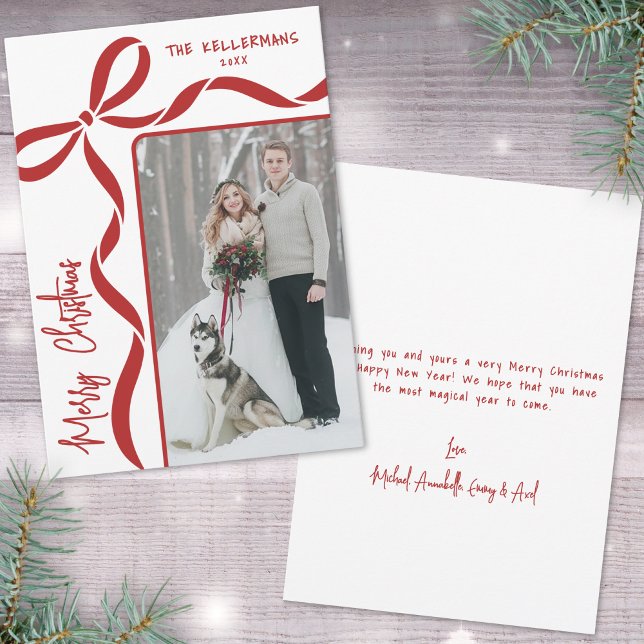 Dibujado a Mano Caprichoso Feliz Navidad (Hand Drawn Whimsical Merry Christmas Holiday Card)