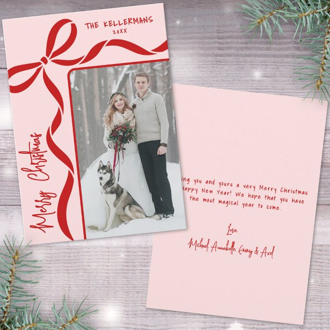 Dibujado a Mano Caprichoso Feliz Navidad (Hand Drawn Whimsical Merry Christmas Holiday Card)