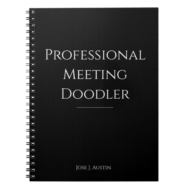 Dibujante de Reuniones Profesionales Cuaderno Dive (Frente)