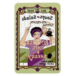 Dibujar el imán de refrigerador Line_A_4x6