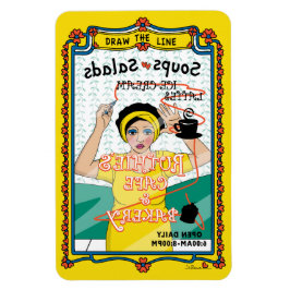 Dibujar el imán de refrigerador Line_B_4x6