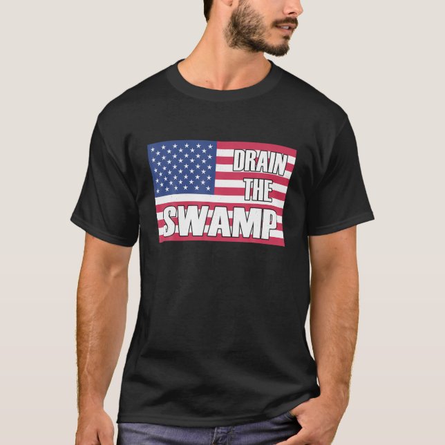 Dibujar la camiseta política del pantano (Anverso)