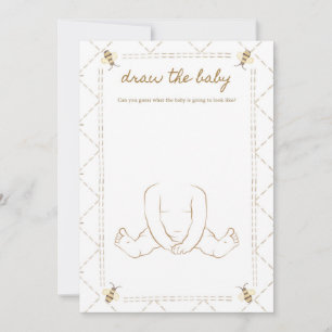 Dibujar las tarjetas de juego Baby Shower Baby Hon