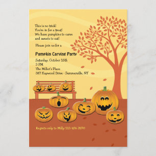 Dibujemos una invitación a Jack-O-Lantern en Hallo