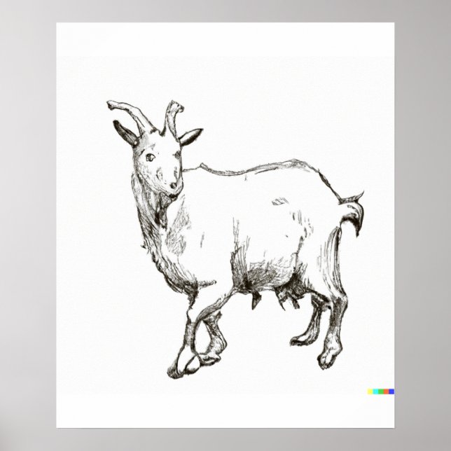 dibujo a mano de ovejas en el arte Ukiyo-E Style (Frente)