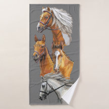 Dibujo a mano retratos de caballos retrato