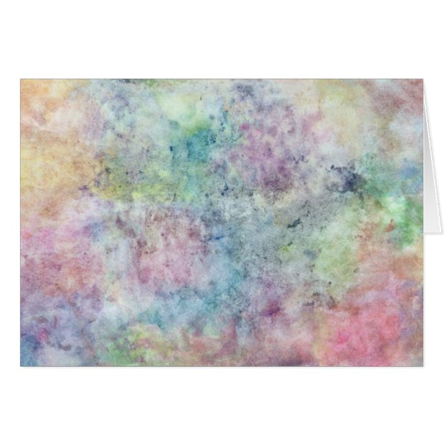 dibujo abstracto de la carta blanca de la acuarela (Anverso (Horizontal))