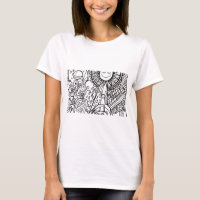 Dibujo abstracto lindo - camiseta
