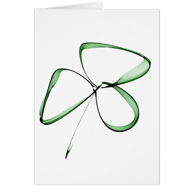 dibujo agradable pequeño trébol (Frente)