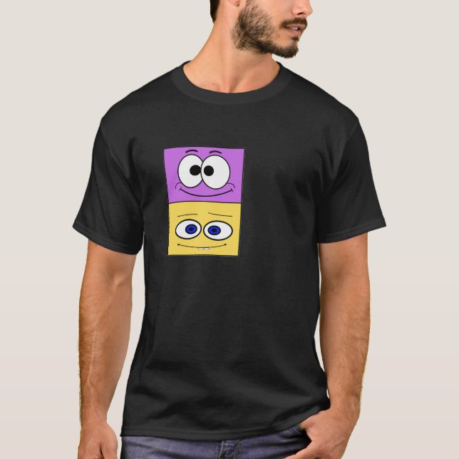 DIBUJO ANIMADO AMARILLO-LAVANDA PARA CAMISETAS (Anverso)