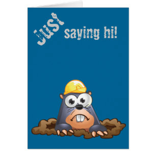 Dibujo animado de excavación del topo lindo