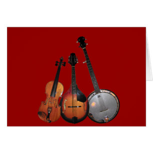 Dibujo animado de la banda de Bluegrass