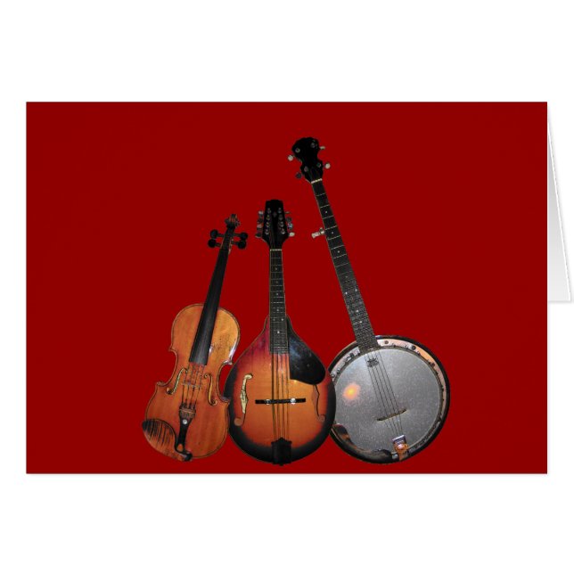 Dibujo animado de la banda de Bluegrass (Anverso (Horizontal))