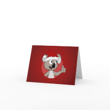 Dibujo animado de la koala del navidad