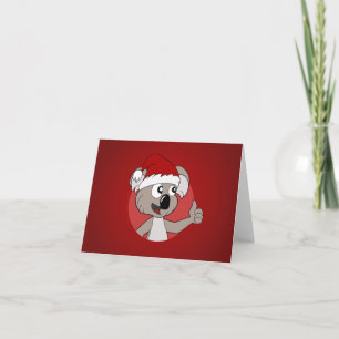 Dibujo animado de la koala del navidad