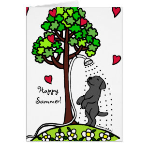 Dibujo animado de Labrador del negro de la