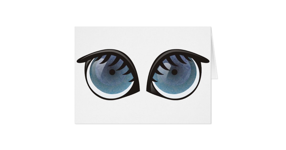 Dibujo animado de los ojos azules Dibujo animado de los ojos azules