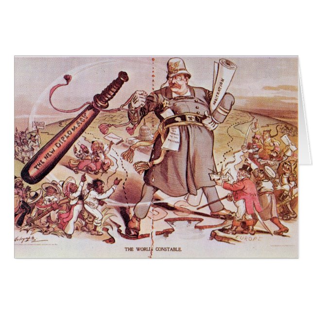 Dibujo animado de presidente Roosevelt (Anverso (Horizontal))