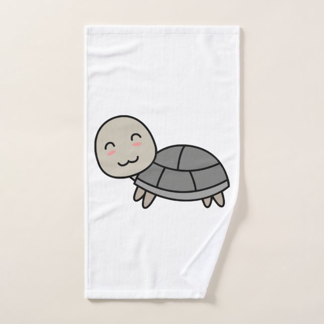 Dibujo animado de tortuga animal (Toalla de mano)