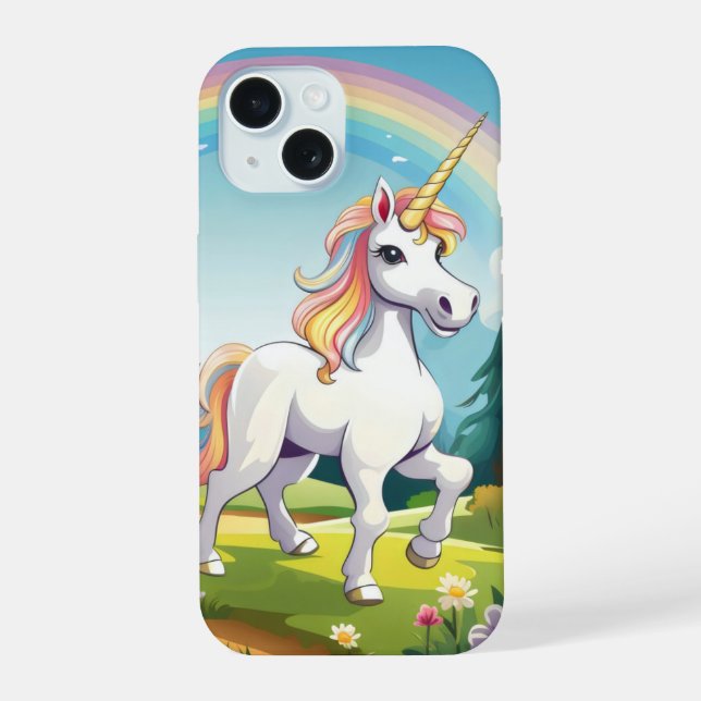 Dibujo animado de unicornio lindo (Reverso )