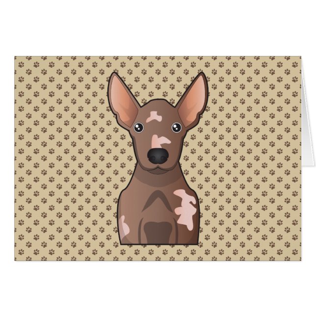 Dibujo animado de Xoloitzcuintli (Anverso (Horizontal))