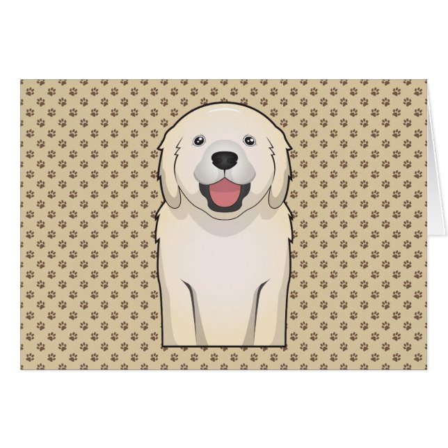 Dibujo animado del golden retriever (Anverso (Horizontal))