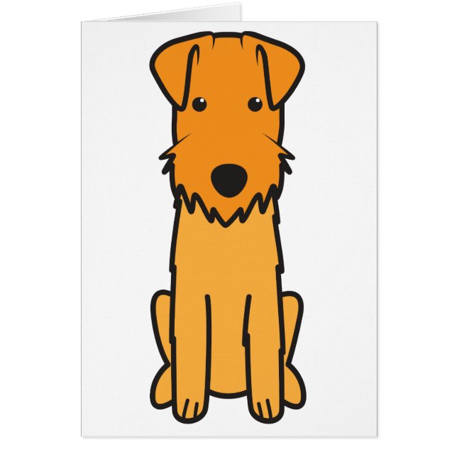 Dibujo animado del perro de Lakeland Terrier (Frente)
